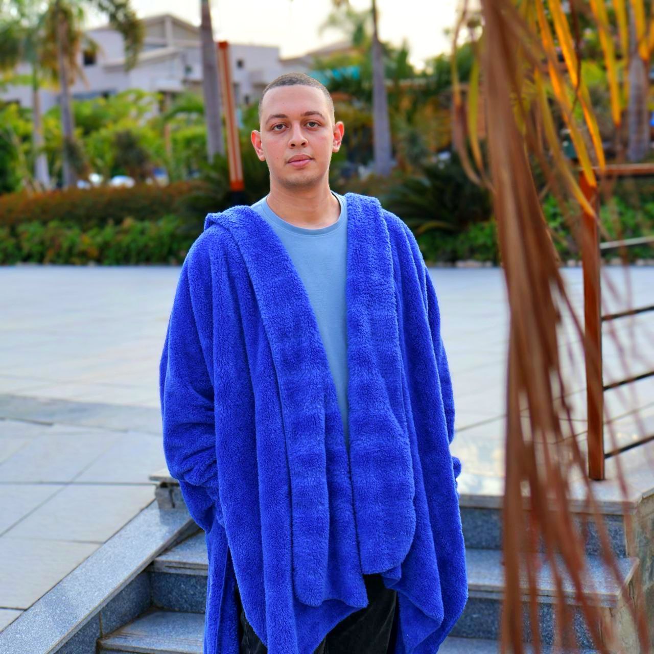 Blue Wearable Blanket