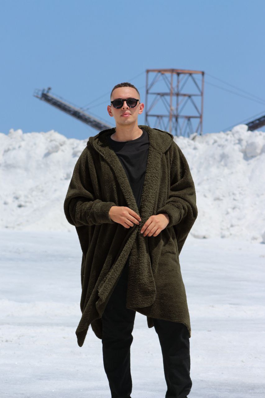 Dark Olive Wearable Blanket