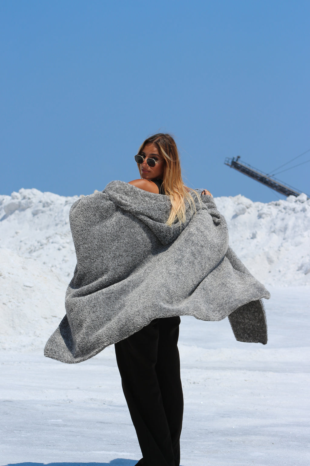 Grey Wearable Blanket
