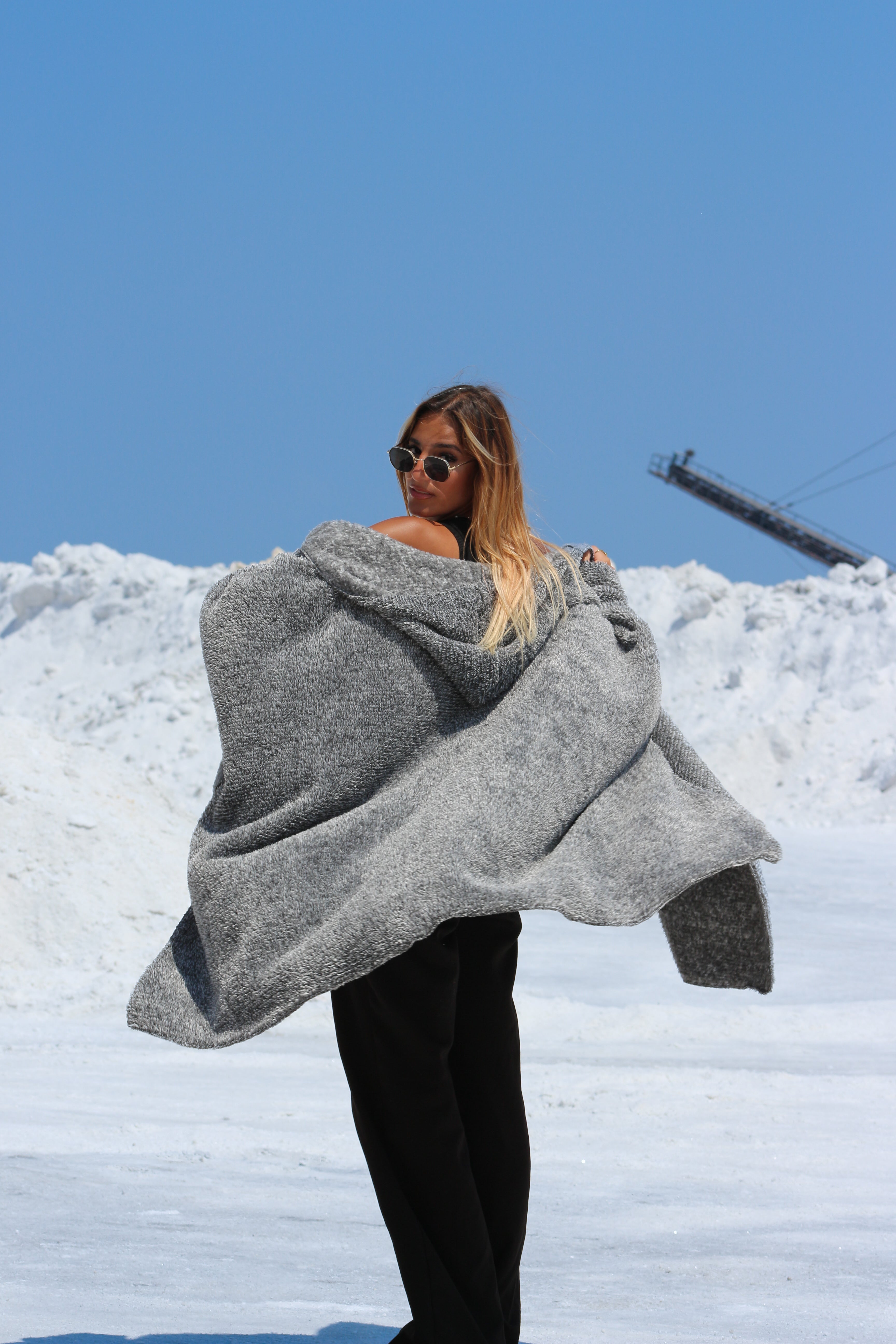 Grey Wearable Blanket