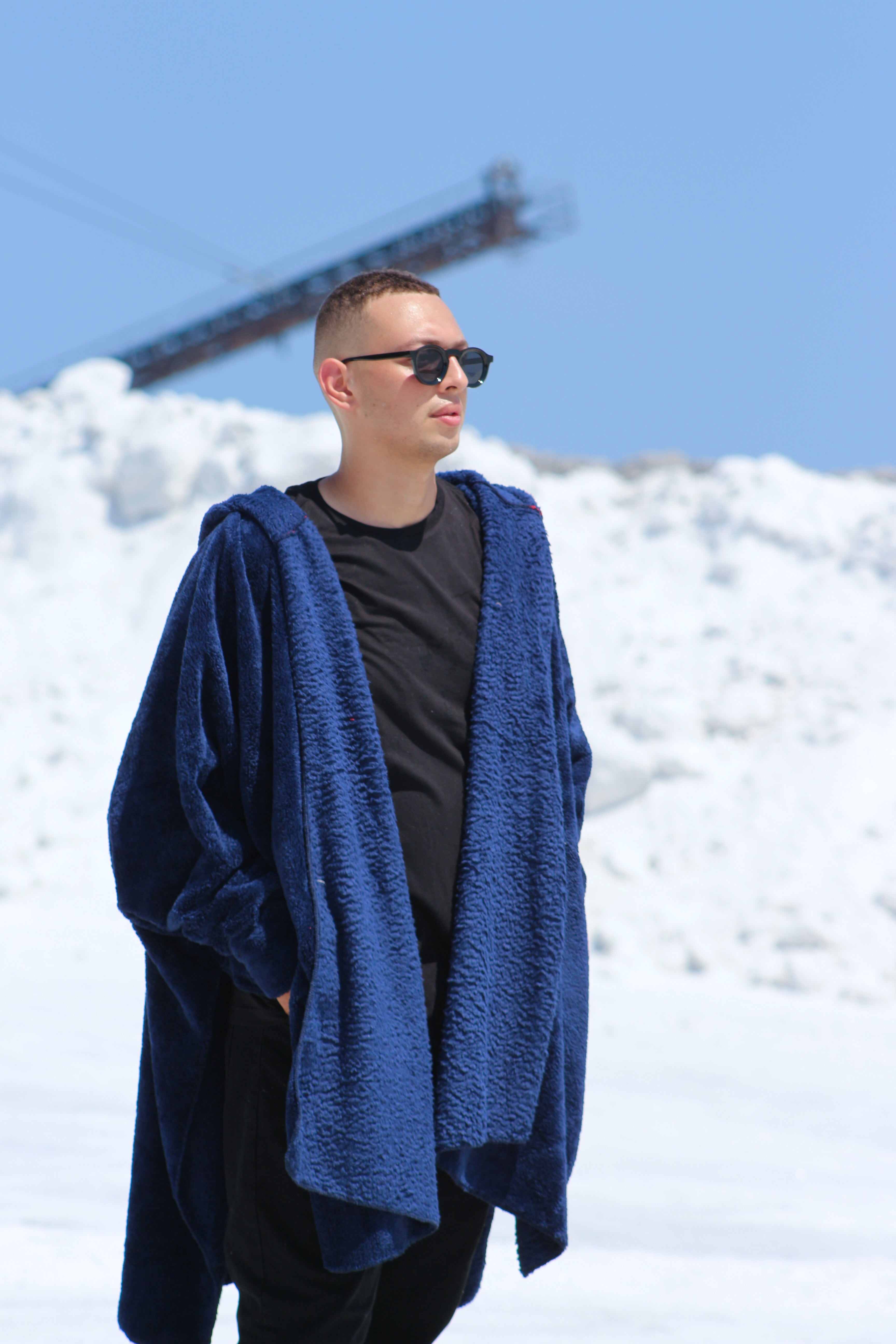 Navy blue Wearable Blanket