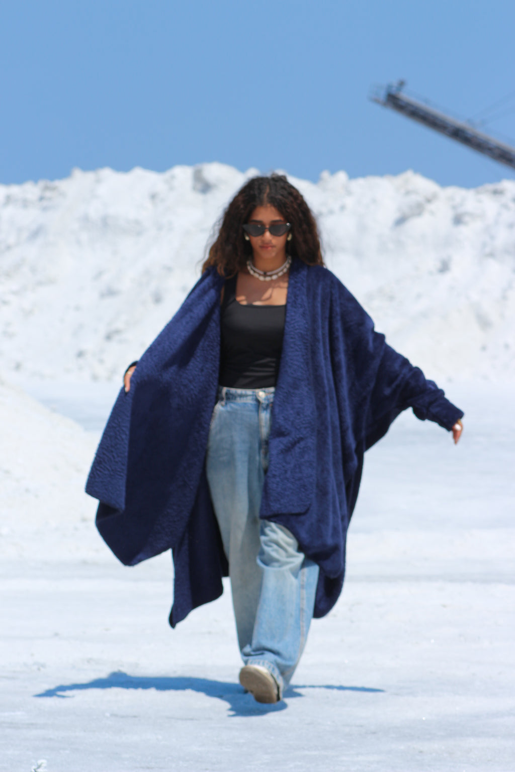 Navy blue Wearable Blanket
