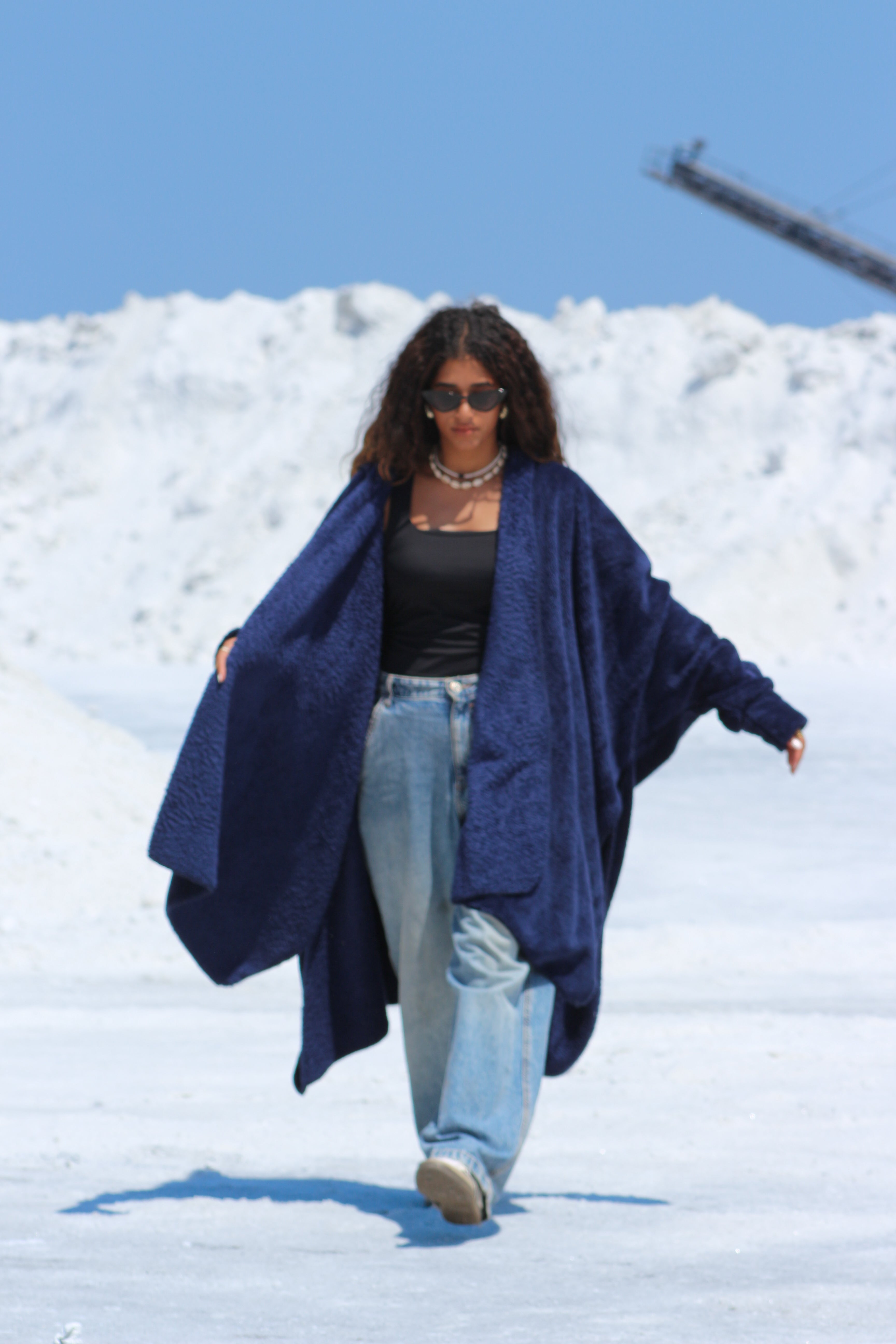 Navy blue Wearable Blanket