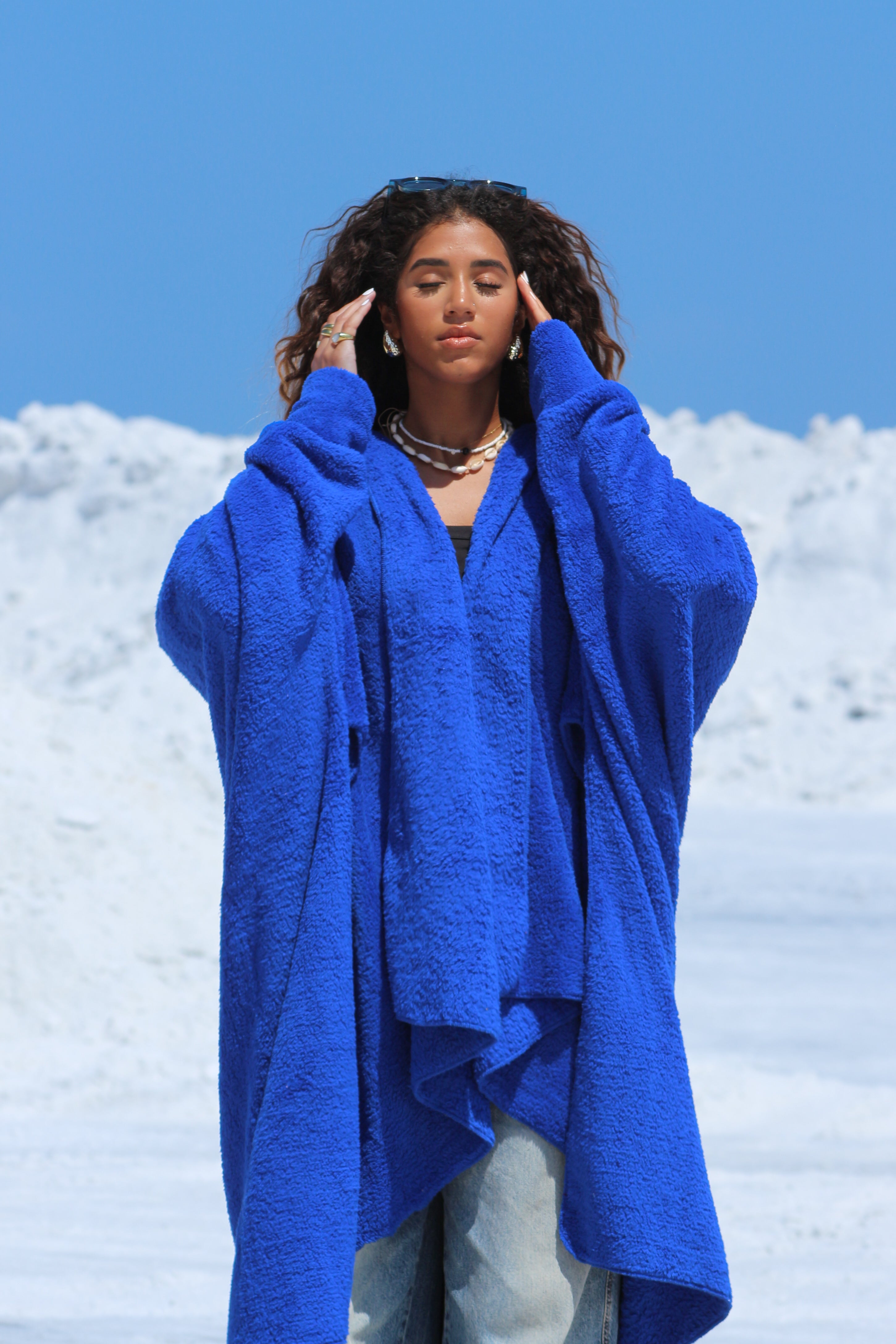 Blue Wearable Blanket