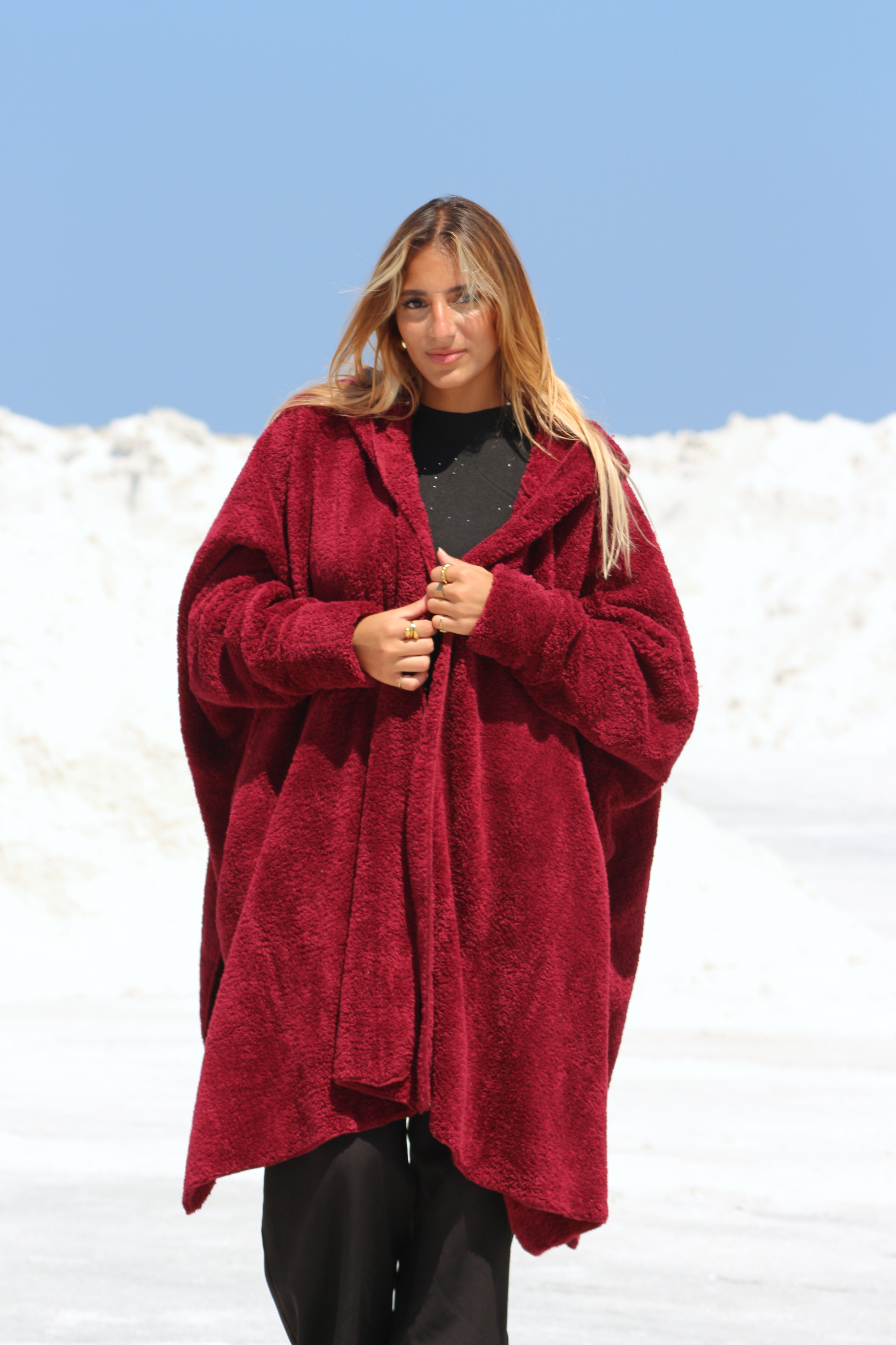 Burgundy Wearable Blanket