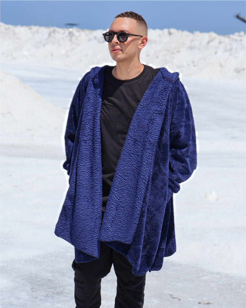 Navy blue Wearable Blanket
