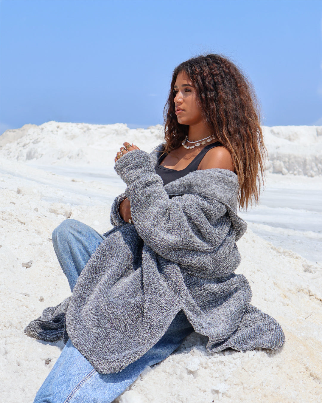 Grey Wearable Blanket