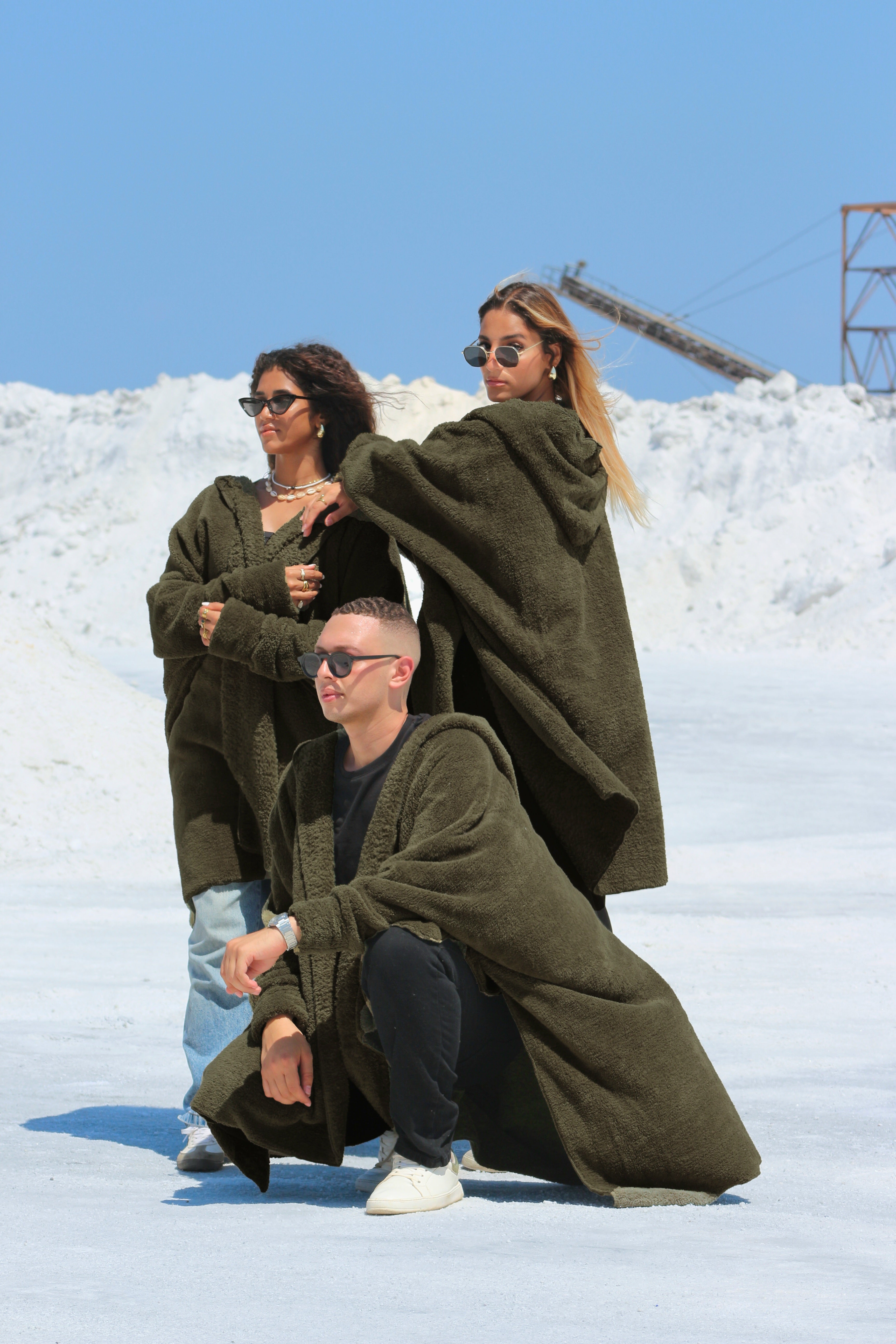 Olive Green Wearable Blanket + Free Boot As a Gift