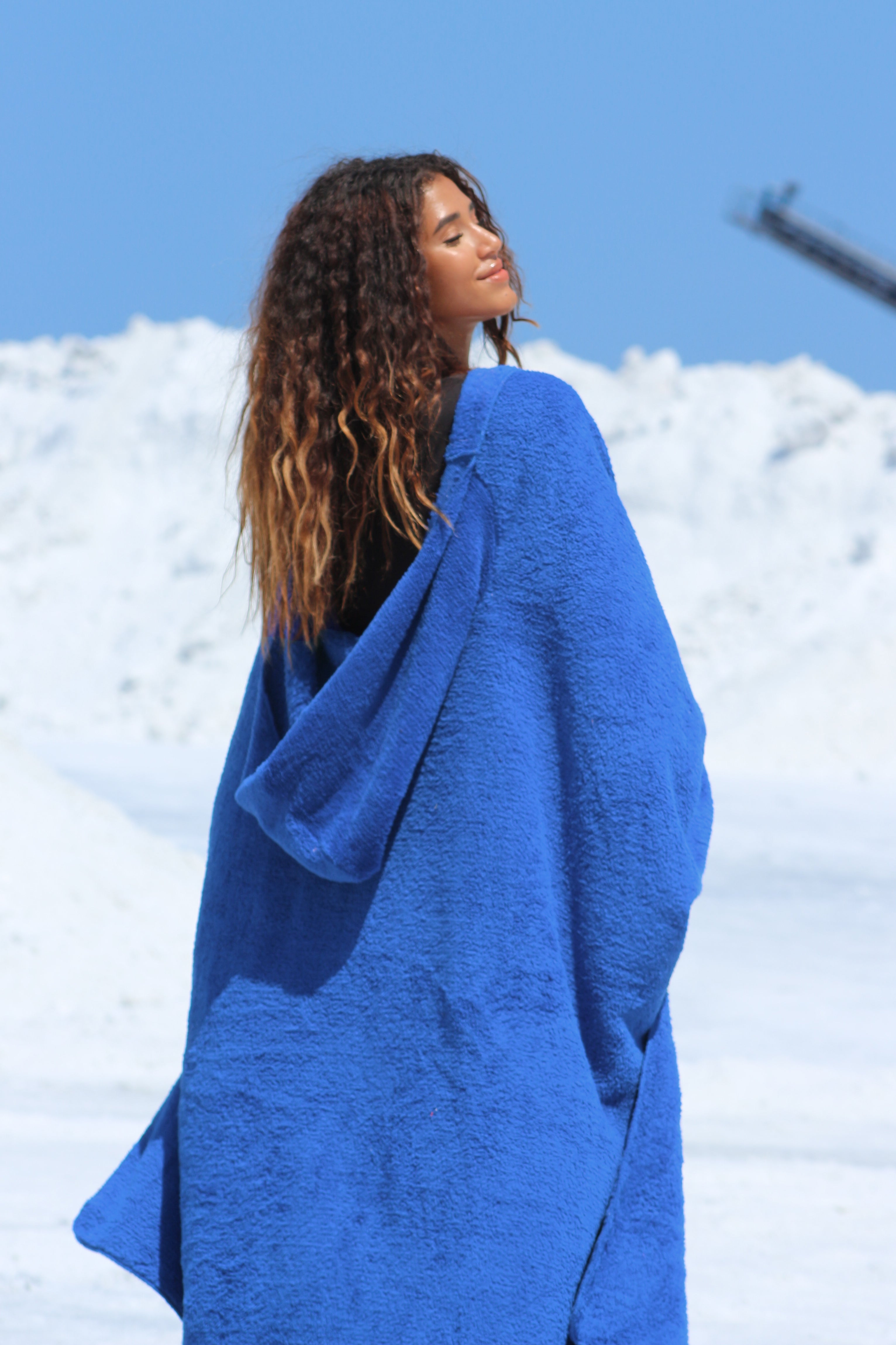 Aqua Blue Wearable Blanket