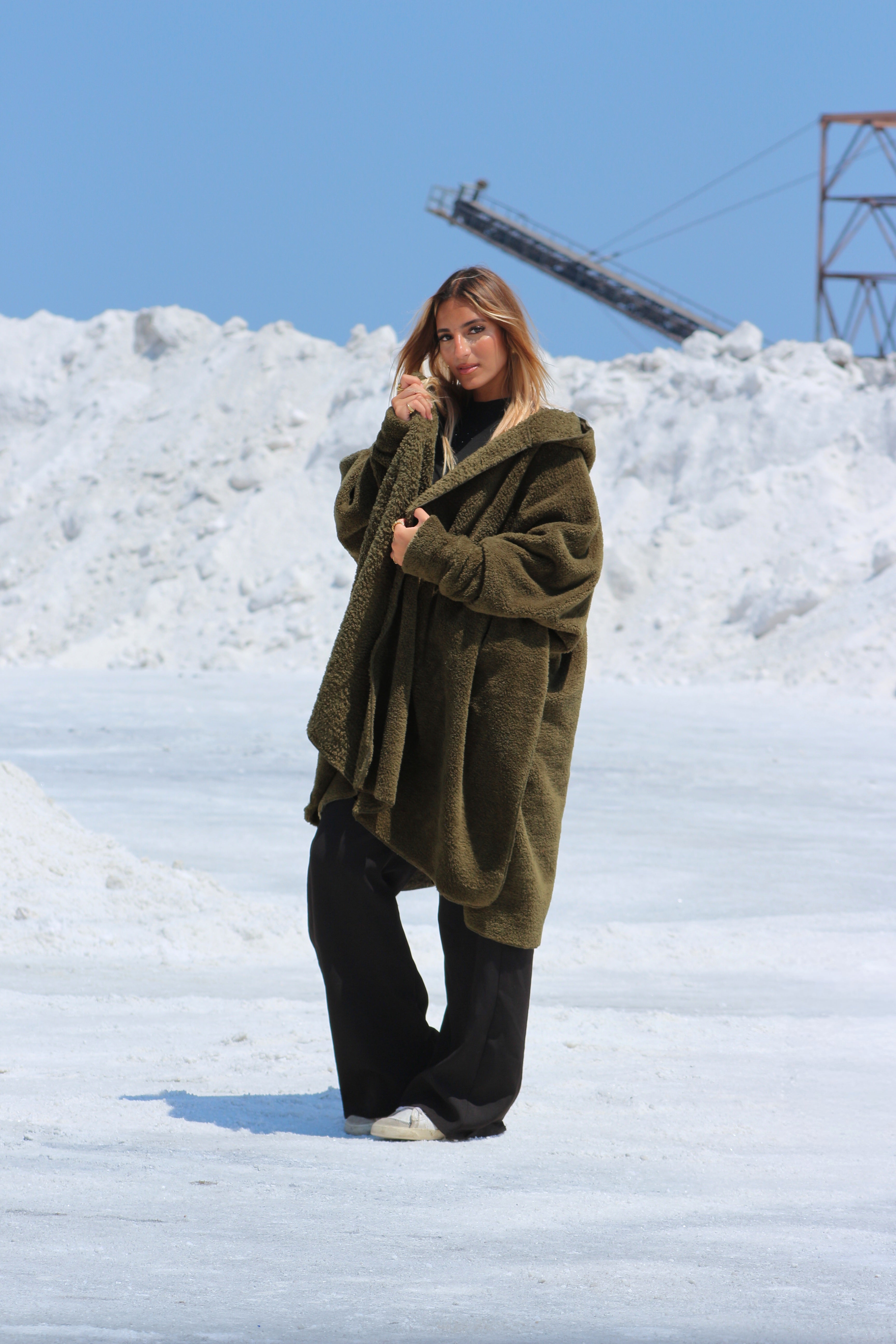 Olive Green Wearable Blanket + Free Boot As a Gift